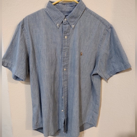 Ralph Lauren Other - Polo Ralph Lauren Men's Blue Short Sleeve Shirt, Sz LG, NWOT